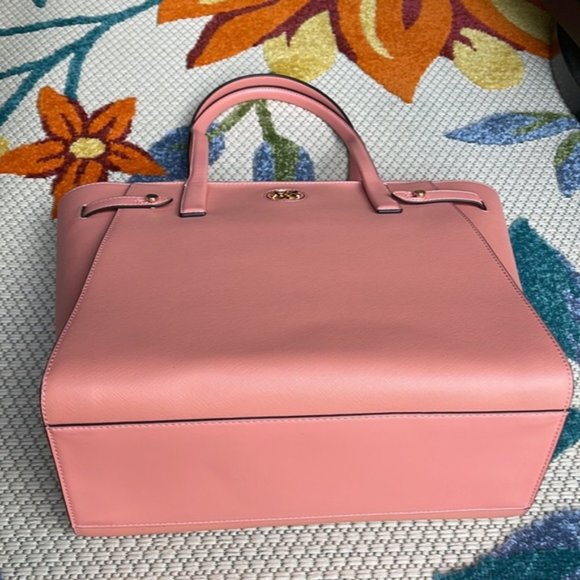 Michael Kors Carmen Large Leather NS Tote Sherbert - Picture 2 of 16